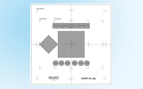 QUART SP_digi - DR/CR R+F QA Test Phantom